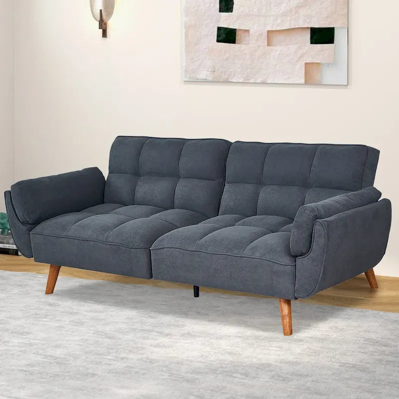 Canapé convertible futon avec oreillers, causeuse pliable pour salon
