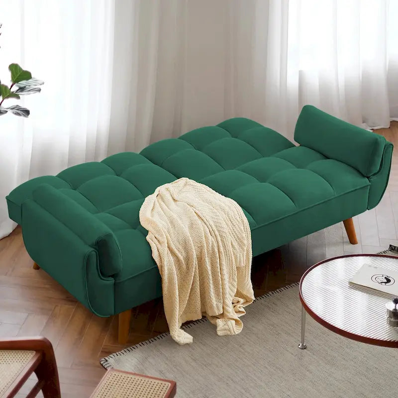 Canapé convertible futon avec oreillers, causeuse pliable pour salon