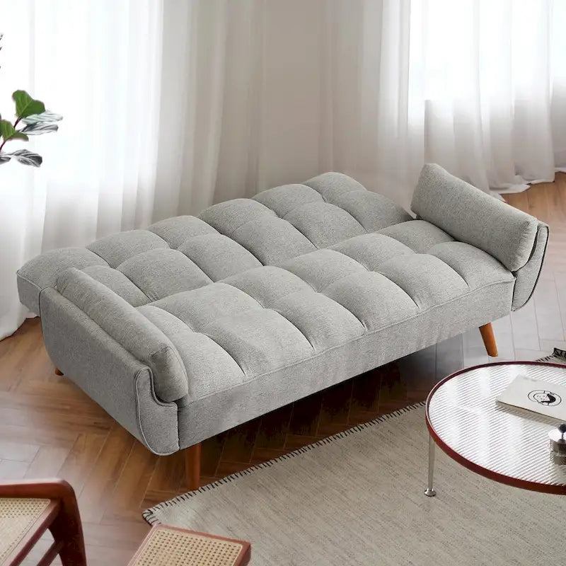 Canapé convertible futon avec oreillers, causeuse pliable pour salon