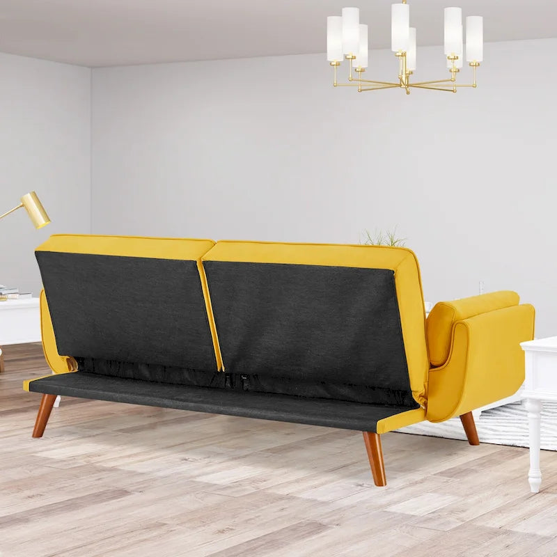 Canapé convertible futon avec oreillers, causeuse pliable pour salon