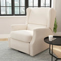 Fauteuil inclinable manuel rembourré à bascule pivotant à oreilles