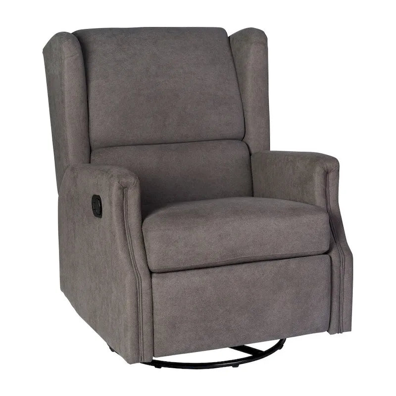 Fauteuil inclinable manuel rembourré à bascule pivotant à oreilles