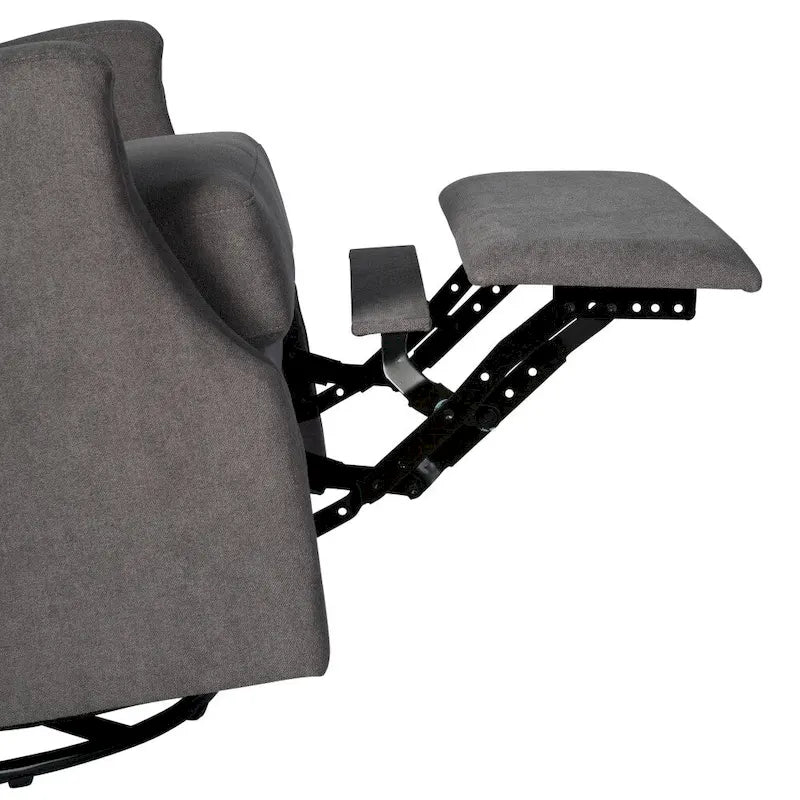 Fauteuil inclinable manuel rembourré à bascule pivotant à oreilles