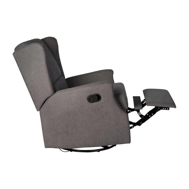 Fauteuil inclinable manuel rembourré à bascule pivotant à oreilles
