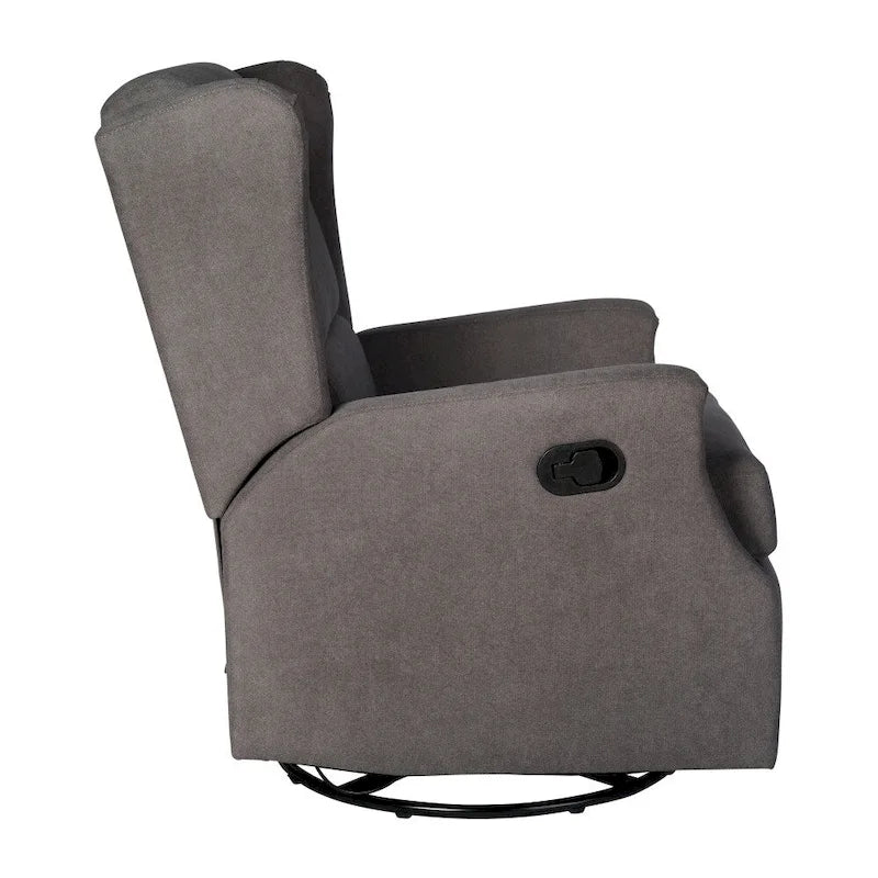 Fauteuil inclinable manuel rembourré à bascule pivotant à oreilles
