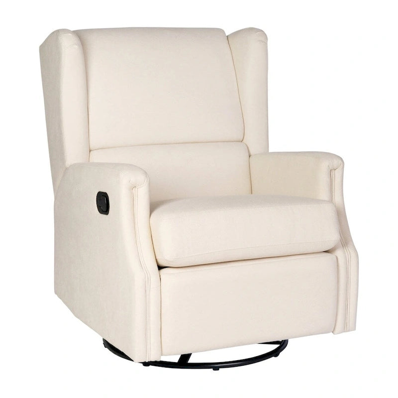 Fauteuil inclinable manuel rembourré à bascule pivotant à oreilles