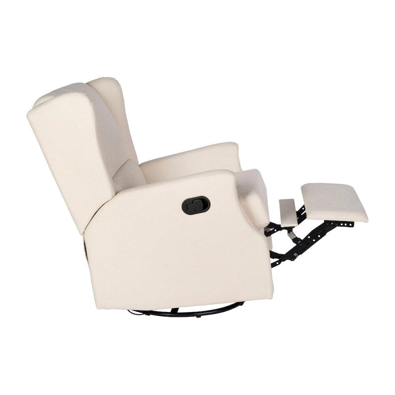 Fauteuil inclinable manuel rembourré à bascule pivotant à oreilles