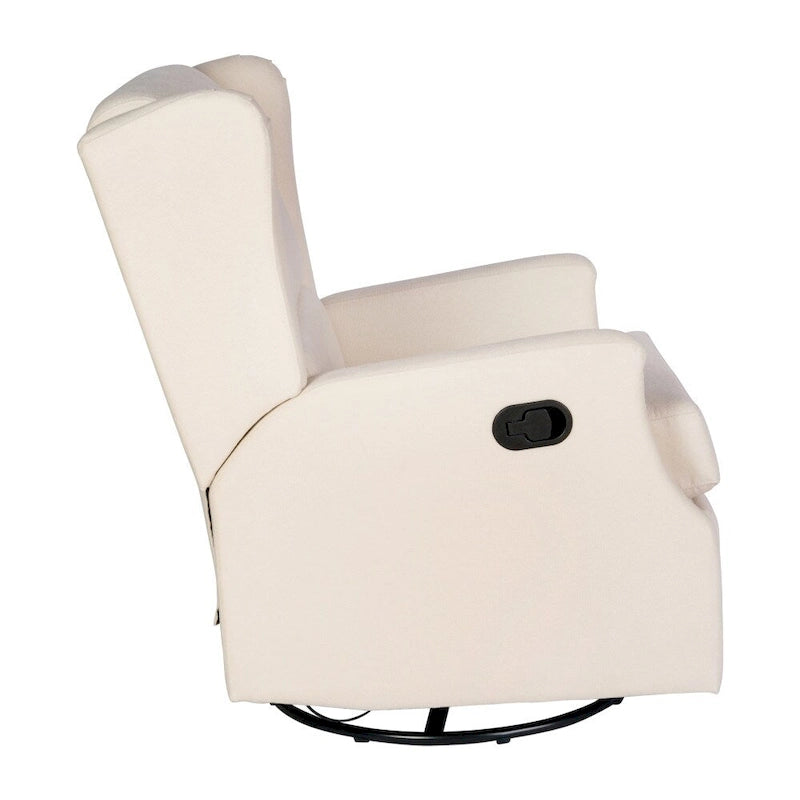 Fauteuil inclinable manuel rembourré à bascule pivotant à oreilles
