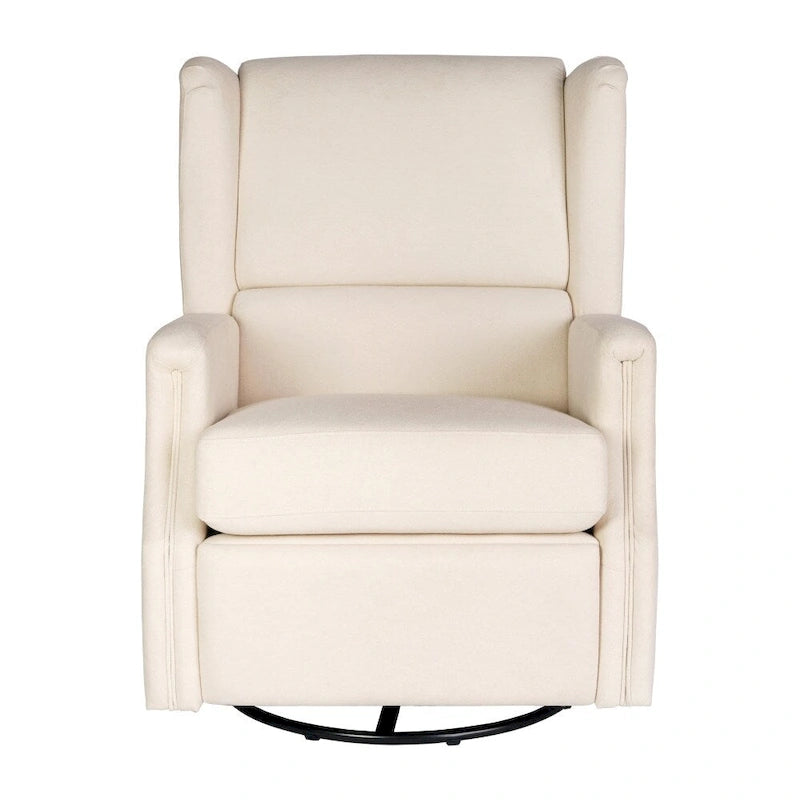 Fauteuil inclinable manuel rembourré à bascule pivotant à oreilles