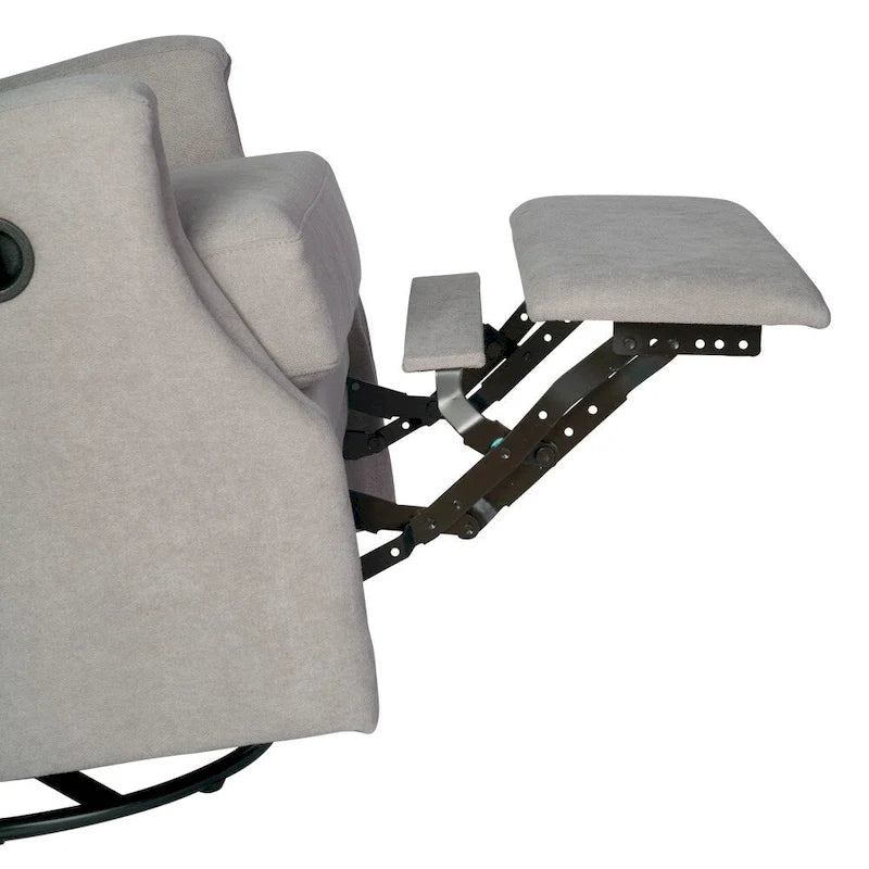 Fauteuil inclinable manuel rembourré à bascule pivotant à oreilles