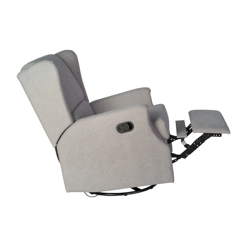 Fauteuil inclinable manuel rembourré à bascule pivotant à oreilles