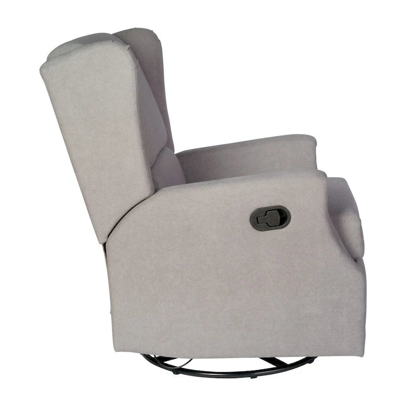Fauteuil inclinable manuel rembourré à bascule pivotant à oreilles