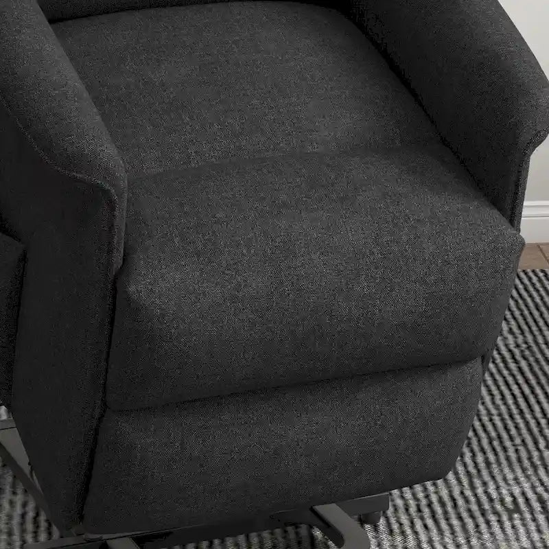 Fauteuil inclinable releveur électrique HOMCOM pour personnes âgées, montage facile, fauteuil releveur en tissu avec télécommande, poches latérales pour salon