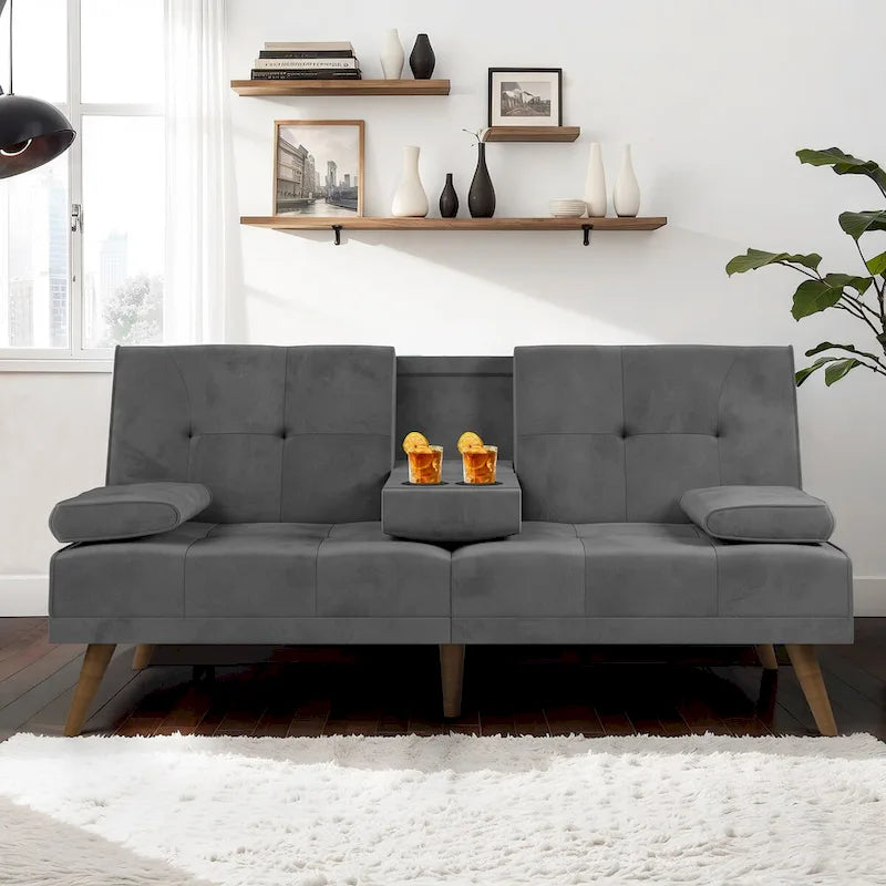 Futzca Futon Couch Sofa Bed, Small Sleeper Sofa Chair Loveseat