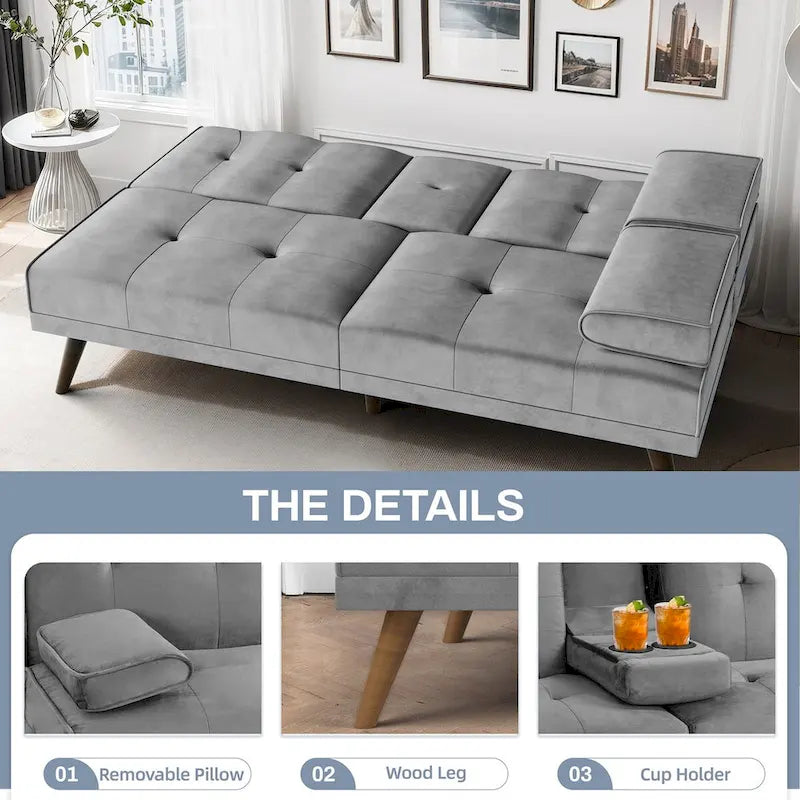 Futzca Canapé-lit Futon, Petit canapé-lit causeuse