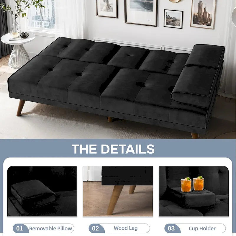 Futzca Canapé-lit Futon, Petit canapé-lit causeuse