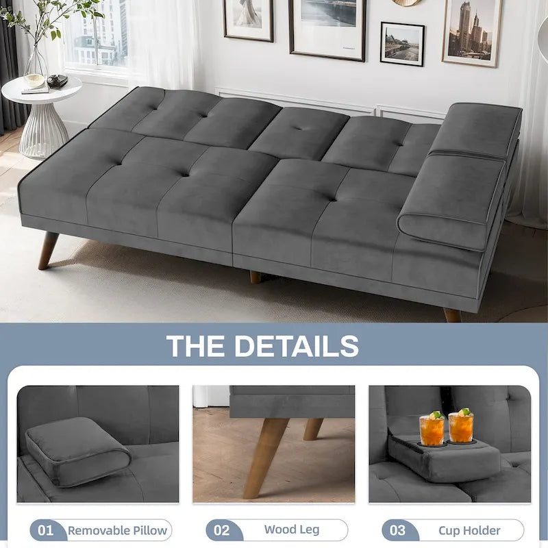 Futzca Canapé-lit Futon, Petit canapé-lit causeuse