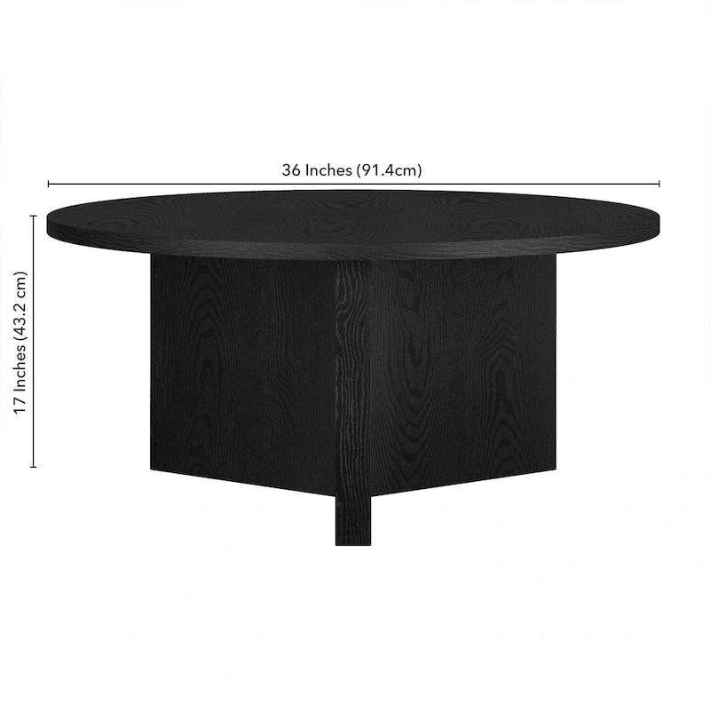 Table basse ronde Anders de 36 po de largeur - 36 po de largeur