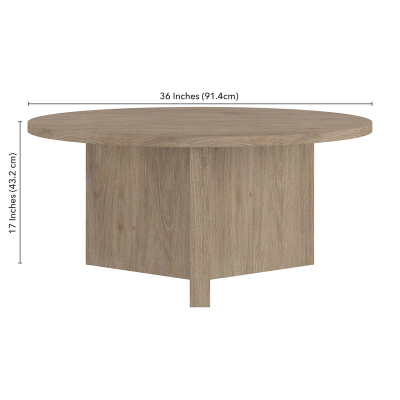 Table basse ronde Anders de 36 po de largeur - 36 po de largeur