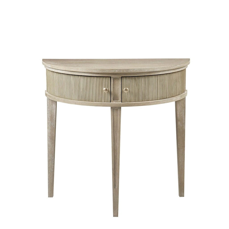 Console de rangement en bois massif avec finition antique