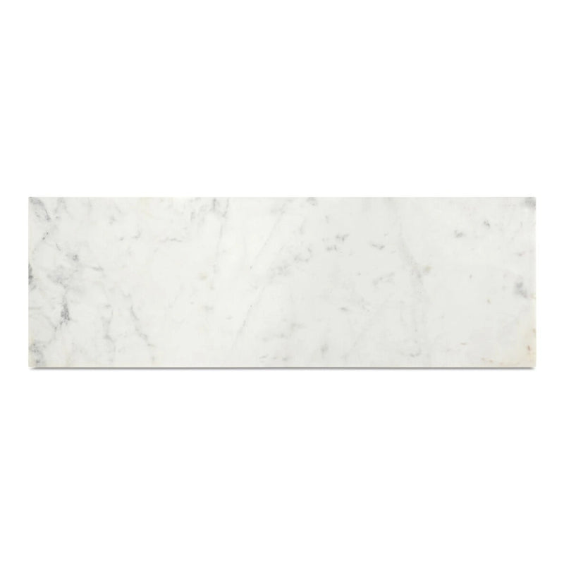 Console moderne Aurelle Home Pariso avec plateau en marbre blanc - 42 L x 30 H x 14 P
