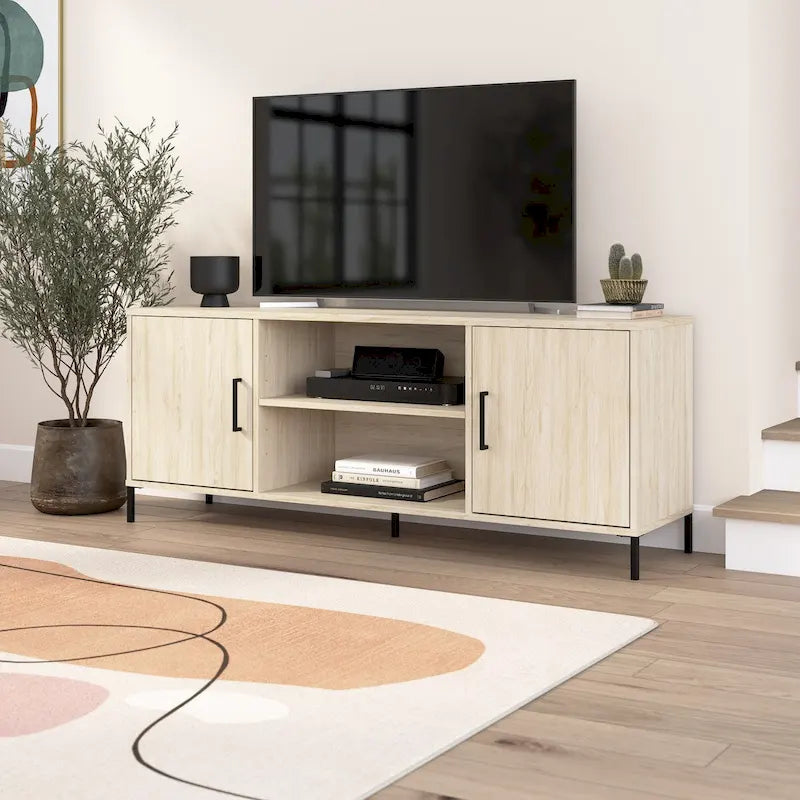 Meuble TV Bush Furniture Essence 58W avec portes et étagères