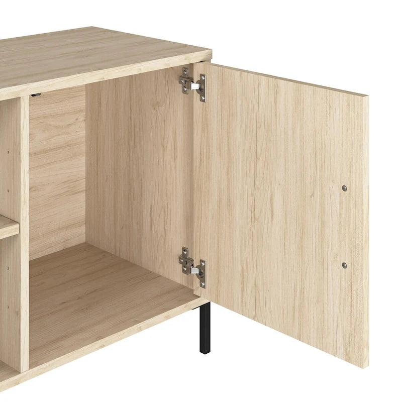Meuble TV Bush Furniture Essence 58W avec portes et étagères