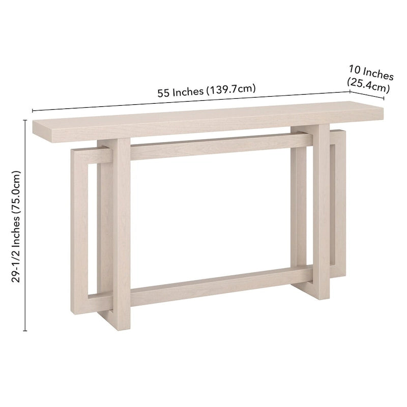 Breslow 55 Large console rectangulaire - 55 po de largeur