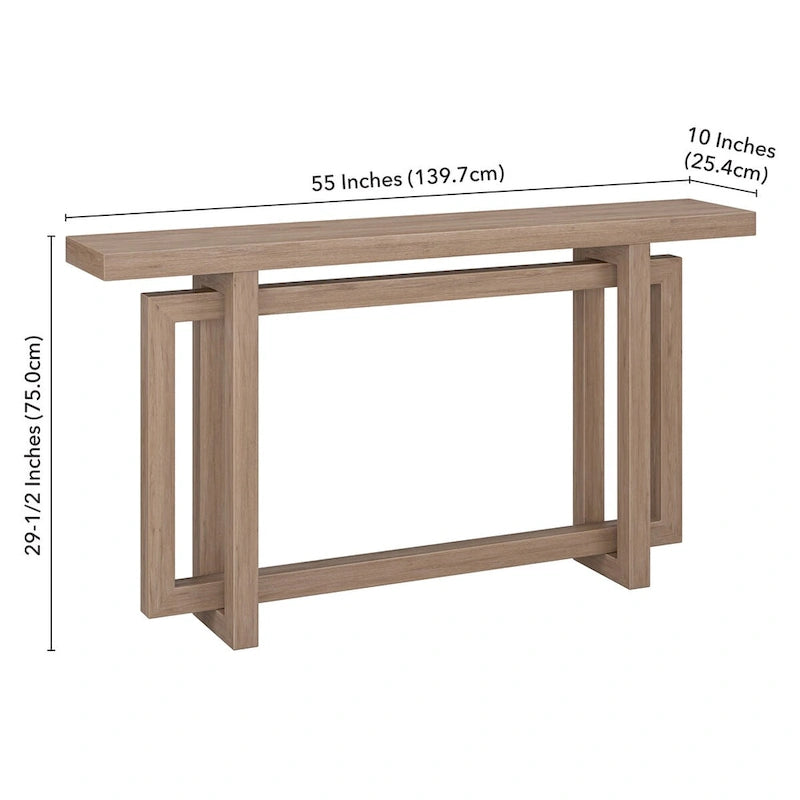 Breslow 55 Large console rectangulaire - 55 po de largeur