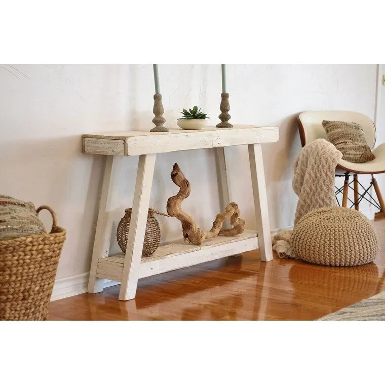 Single Top A-Frame 46x7x28H Slim Console Table