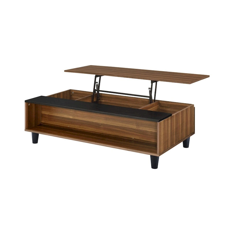 Table basse relevable ACME Avala noyer et noir