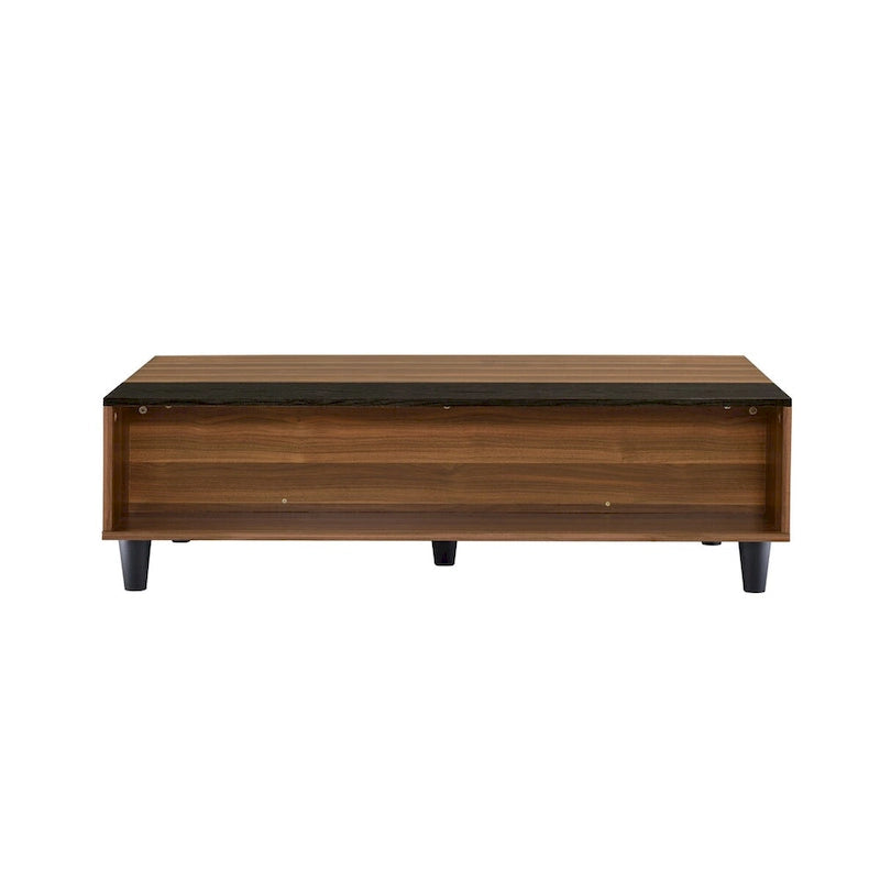 Table basse relevable ACME Avala noyer et noir