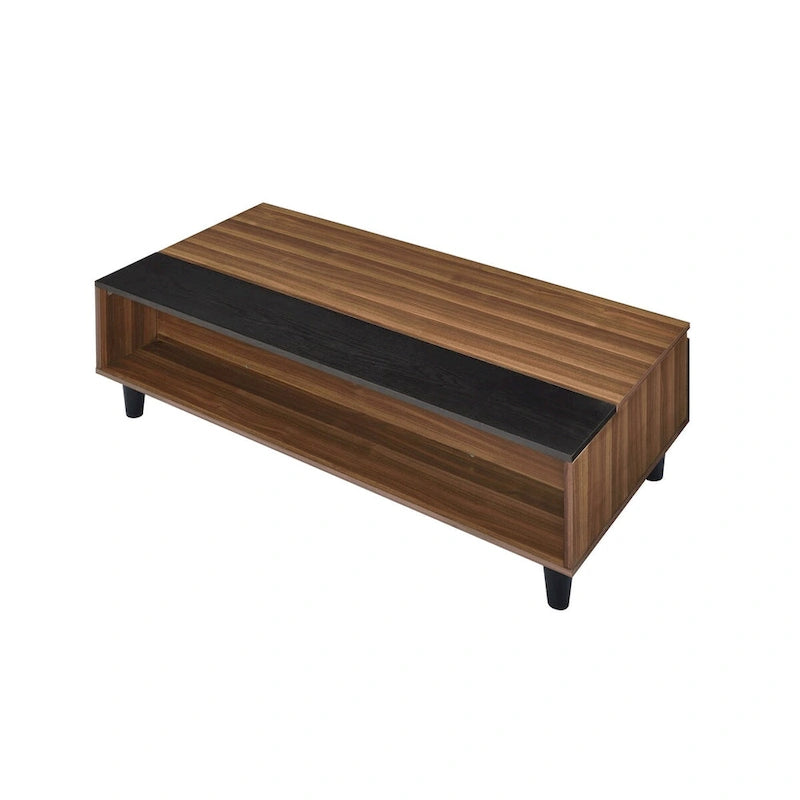 Table basse relevable ACME Avala noyer et noir