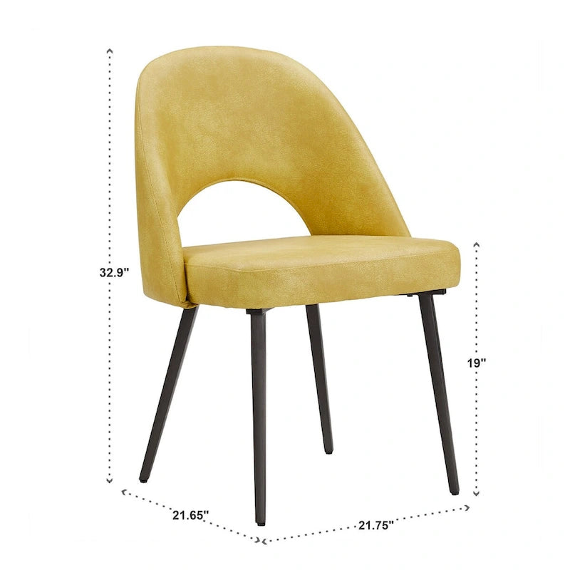 Chaises de salle à manger rembourrées Presley (Lot de 2) par iNSPIRE Q Modern