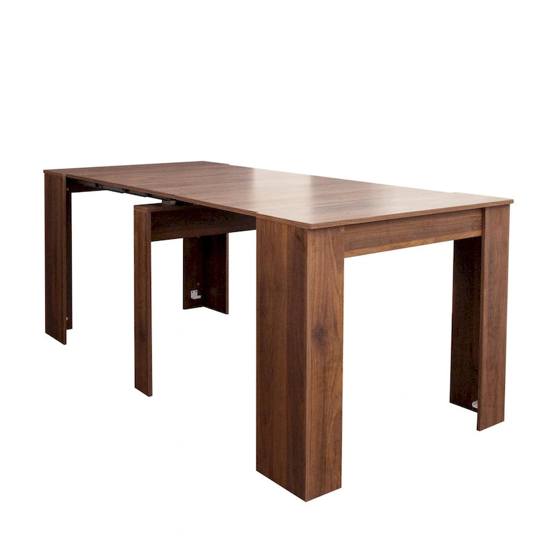Table Console Extensible Multifonctionnelle 2 en 1, Table à Manger pour 4 à 8 Personnes avec 5 Dimensions Différentes