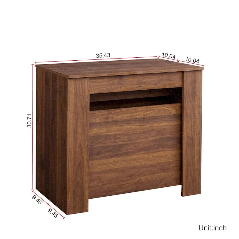 Table Console Extensible Multifonctionnelle 2 en 1, Table à Manger pour 4 à 8 Personnes avec 5 Dimensions Différentes