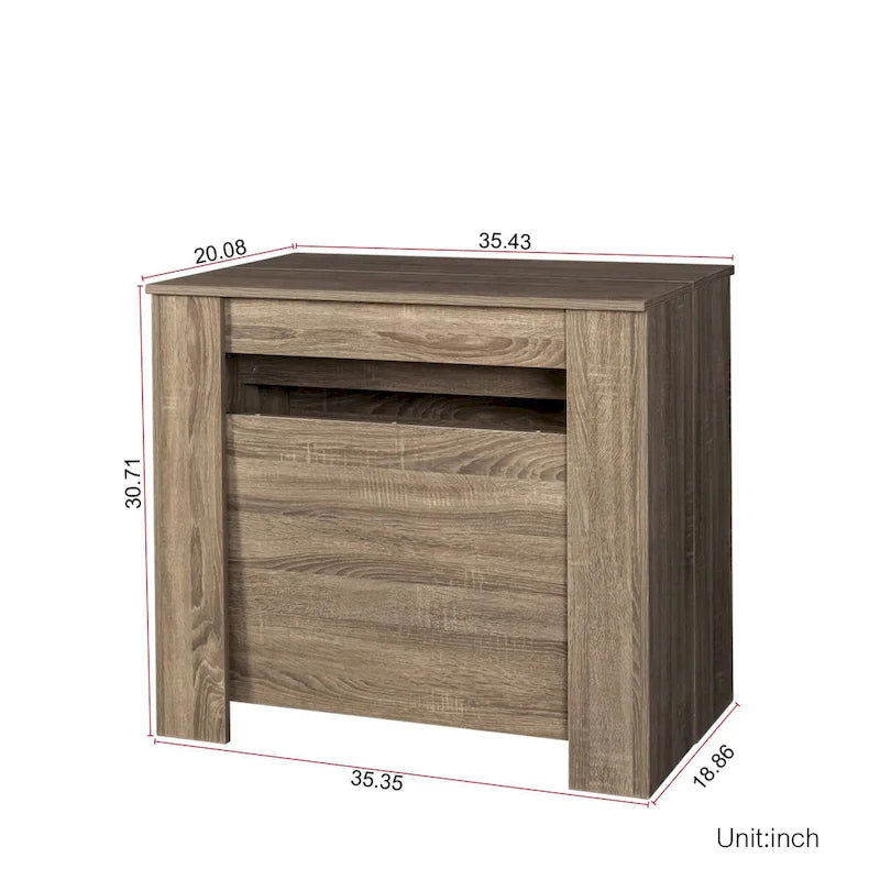 Table Console Extensible Multifonctionnelle 2 en 1, Table à Manger pour 4 à 8 Personnes avec 5 Dimensions Différentes