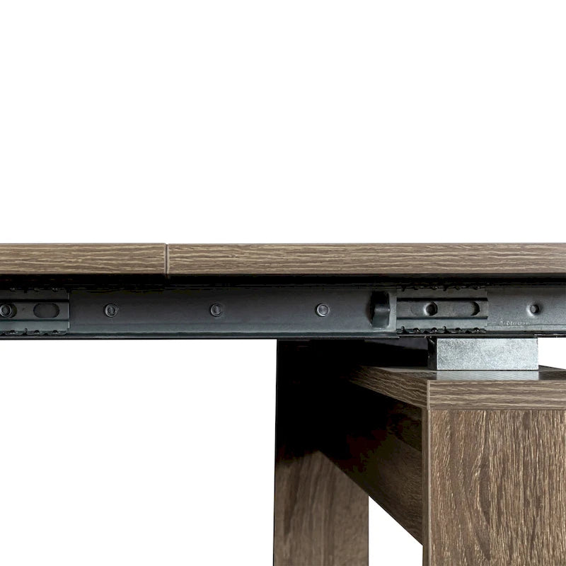 Table Console Extensible Multifonctionnelle 2 en 1, Table à Manger pour 4 à 8 Personnes avec 5 Dimensions Différentes