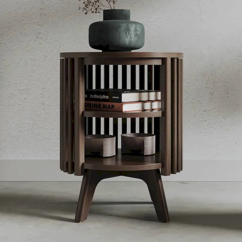 Table d'appoint Sierra Studio London avec rangement et table d'appoint ronde