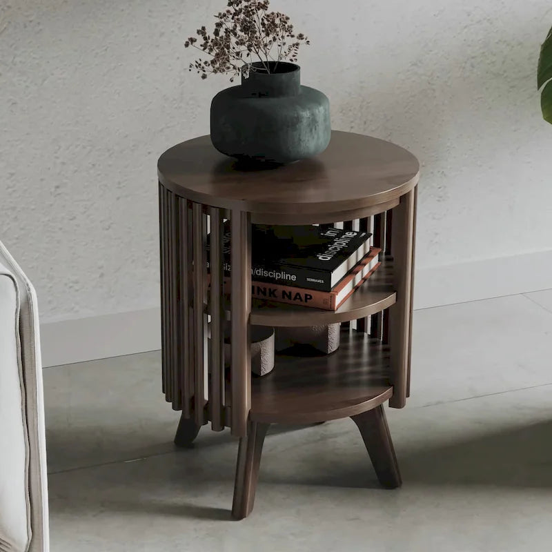 Table d'appoint Sierra Studio London avec rangement et table d'appoint ronde