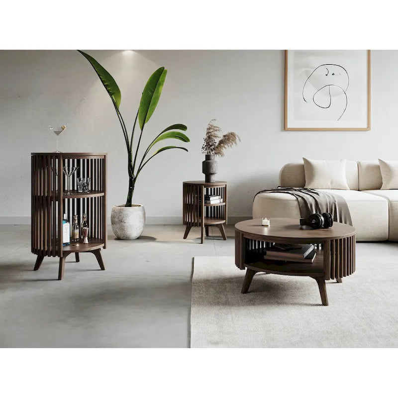 Table d'appoint Sierra Studio London avec rangement et table d'appoint ronde