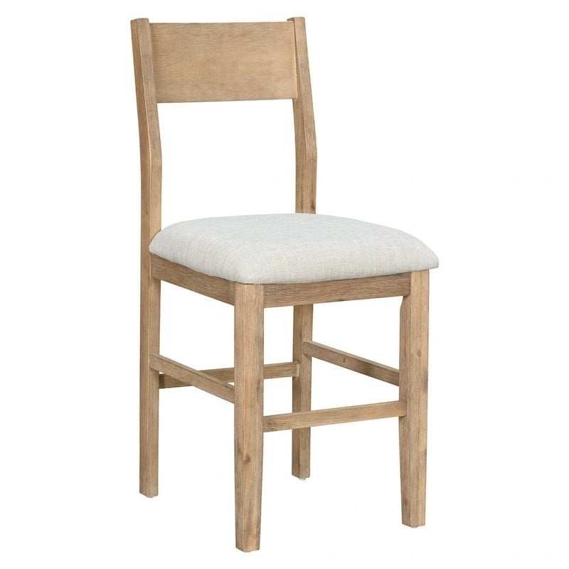 Ensemble table et chaises de salle à manger Merax Farmhouse 5 pièces hauteur comptoir
