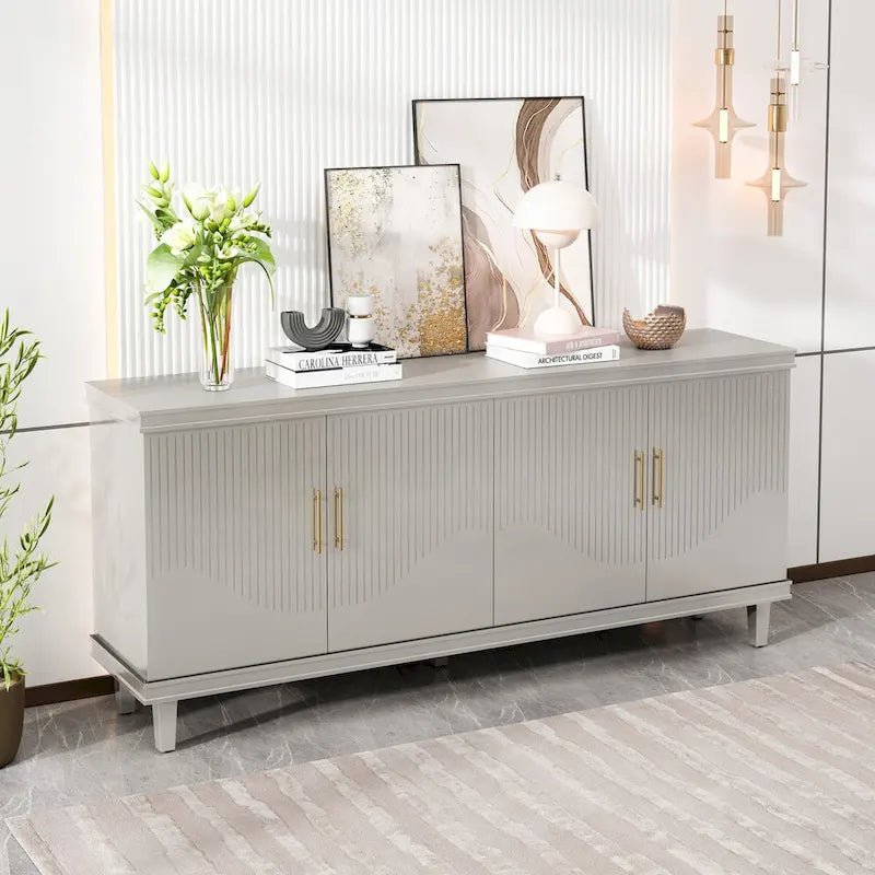 Buffets modernes à 4 portes avec rangement pour salon, chambre et cuisine