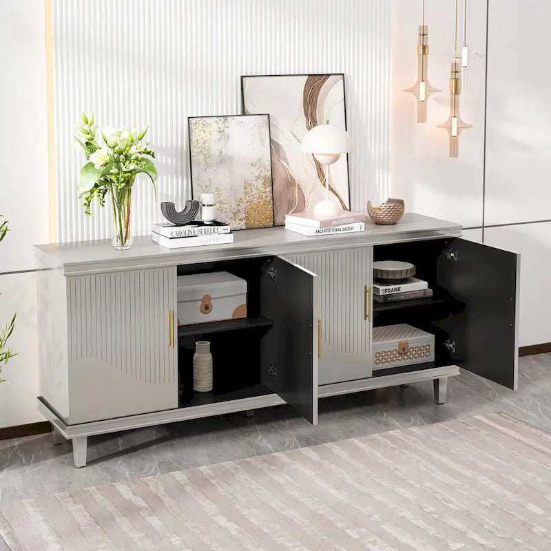 Buffets modernes à 4 portes avec rangement pour salon, chambre et cuisine