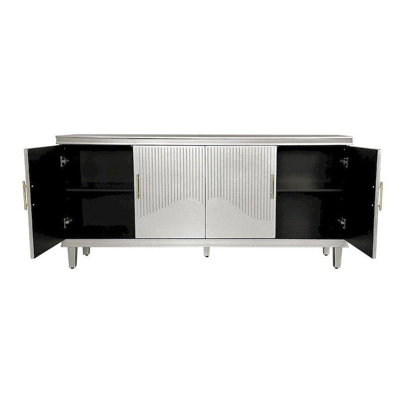 Buffets modernes à 4 portes avec rangement pour salon, chambre et cuisine