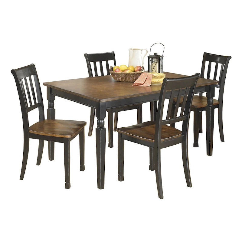 Signature Design by Ashley Owingsville Ensemble repas 5 pièces noir/marron