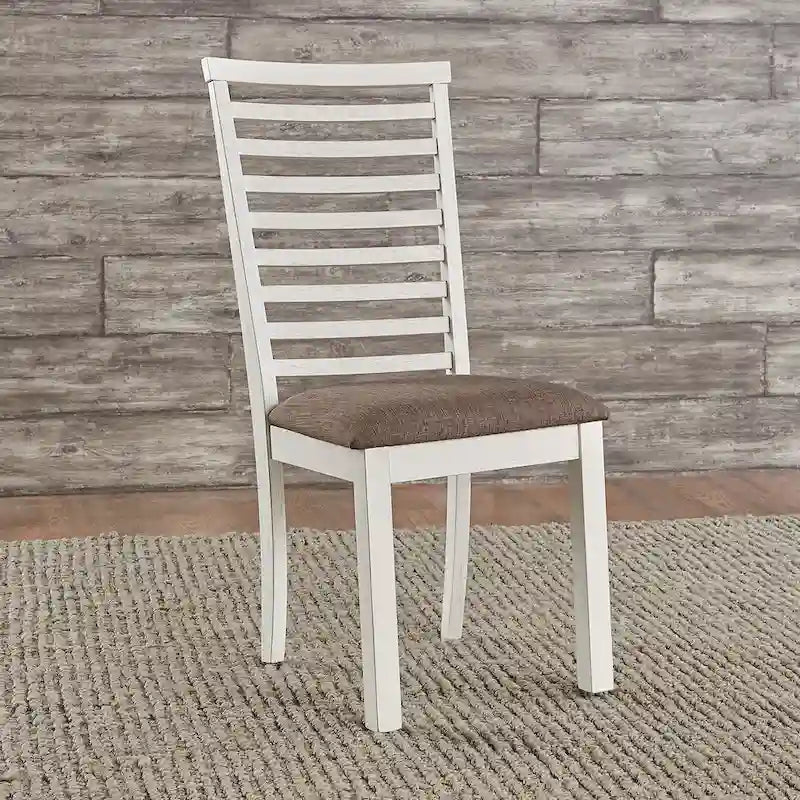 Ensemble table à tréteaux blanche Brook Bay avec chaises - 5, 6 ou 7 pièces