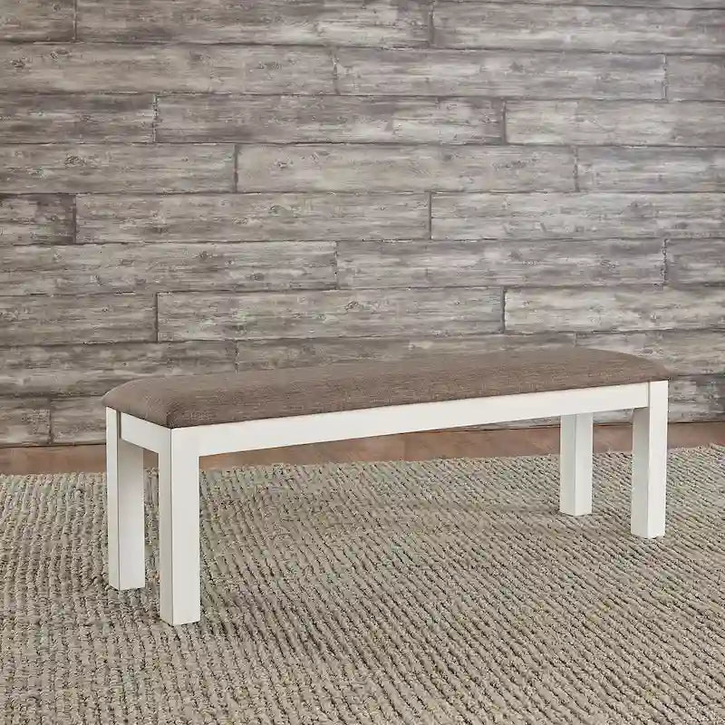 Ensemble table à tréteaux blanche Brook Bay avec chaises - 5, 6 ou 7 pièces