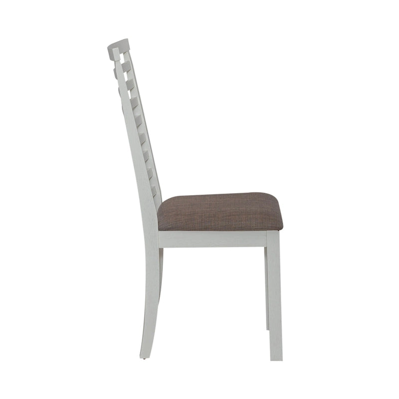 Ensemble table à tréteaux blanche Brook Bay avec chaises - 5, 6 ou 7 pièces