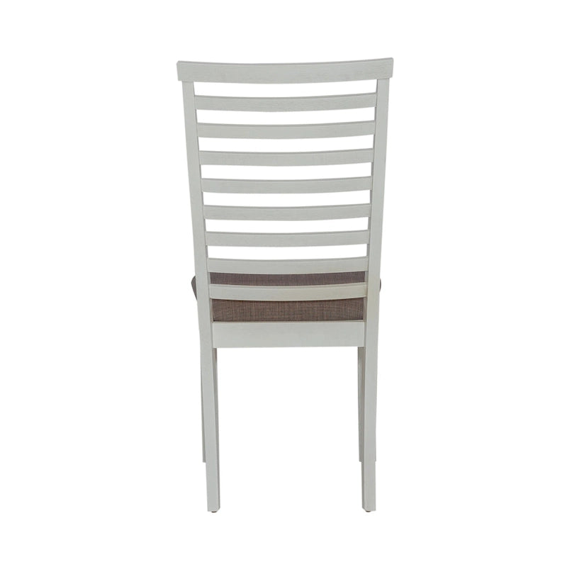 Ensemble table à tréteaux blanche Brook Bay avec chaises - 5, 6 ou 7 pièces
